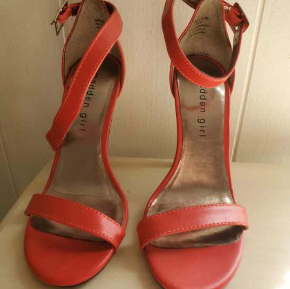 Red Strappy Heels